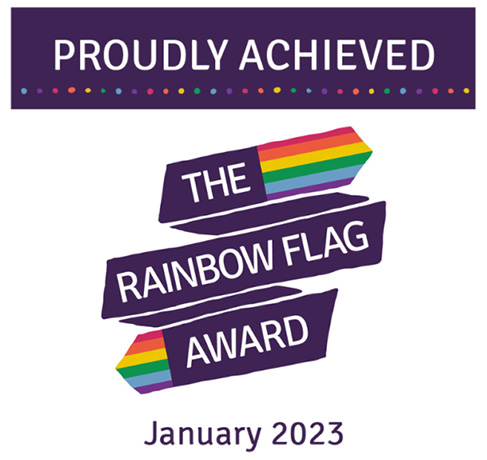 LVS Hassocks rainbow flag award